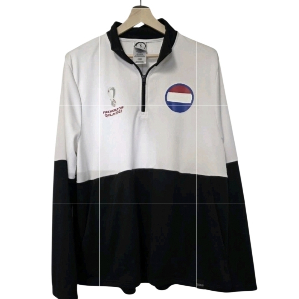 Outerstuff Mens FIFA World Cup Qatar 2022 Country 1/4 Zip Top Jacket Size XL NEW